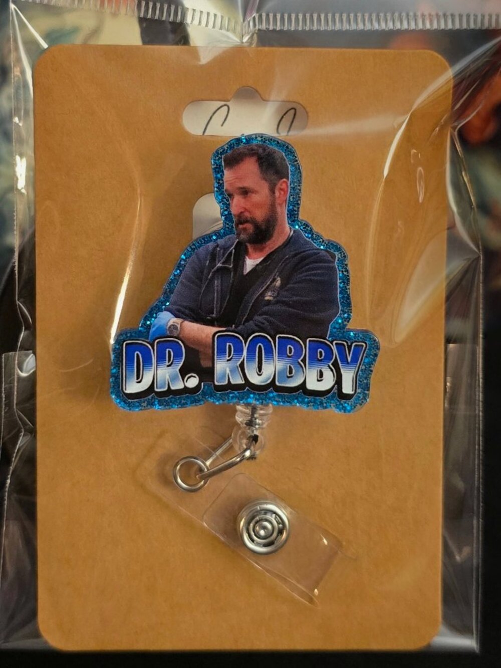 The Pitt Dr. Robby Novelty Acrylic Badge Reel ID Holder